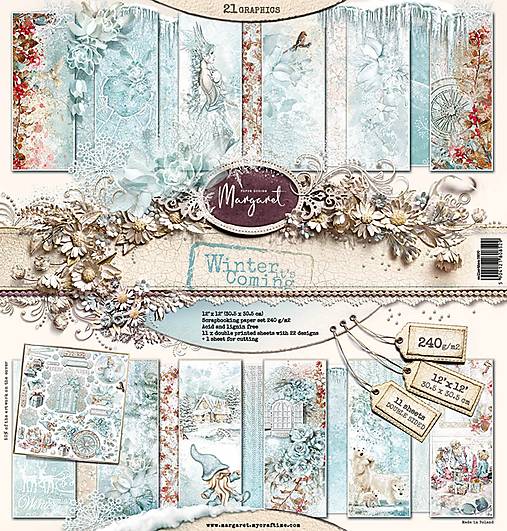  - Margaret Winter Coming scrapbook papier 12x12 - 15331819_