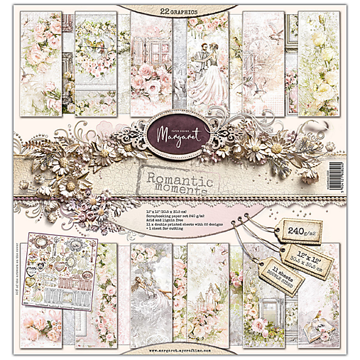  - Margaret Romantic moments scrapbook papier 12x12 - 15331922_