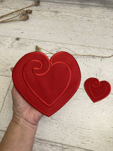 Materiál ručne robený - Valentín/Srdce - nášivka/nažehľovačka - 15331342_
