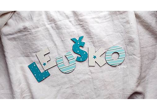 Tabuľky - 7cm písmená vzor Leuško - 15330328_