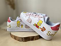 Ponožky, pančuchy, obuv - Maľované tenisky- The Simpsons - 15331766_