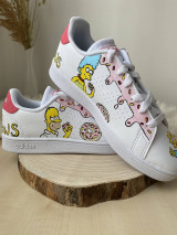 Ponožky, pančuchy, obuv - Maľované tenisky- The Simpsons - 15331768_