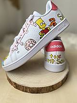 Ponožky, pančuchy, obuv - Maľované tenisky- The Simpsons - 15331769_