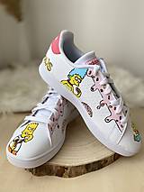 Ponožky, pančuchy, obuv - Maľované tenisky- The Simpsons - 15331770_