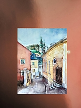 Grafika - Fine Art Print "Banská Štiavnica" (21 x 30 cm) - 15332479_