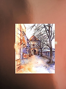 Grafika - Fine Art Print "Bratislavský hrad - Žigmundova brána" - 15332472_
