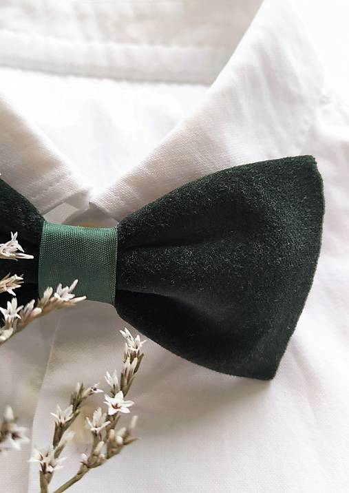 Zamatový motýlik (Zelená)