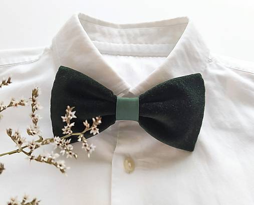 Zamatový motýlik (Zelená)