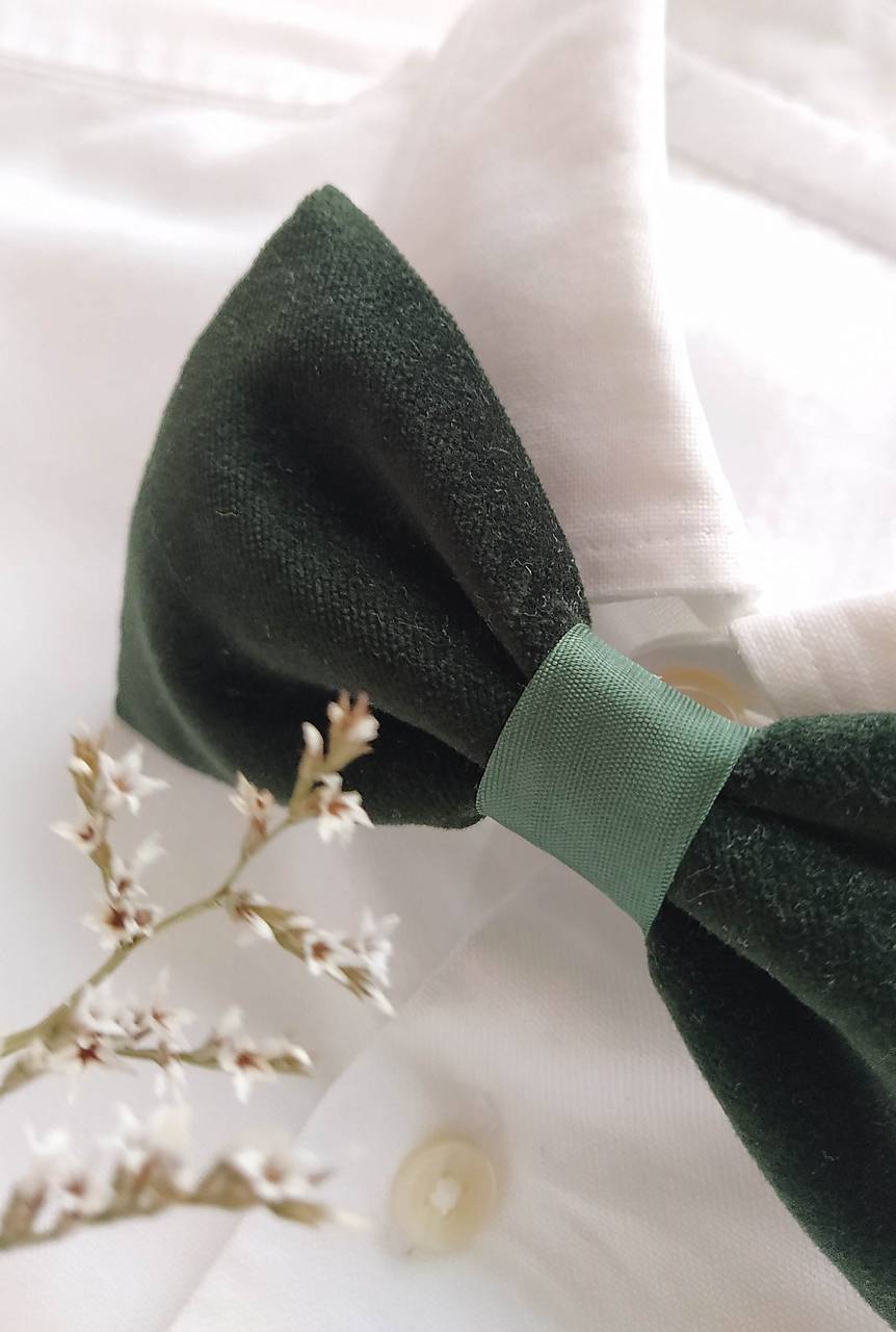 Zamatový motýlik (Zelená)