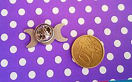 Brošne - Brosňa - Kovový odznak "pin" PENTAGRAM (TripleMoon) - 15329287_