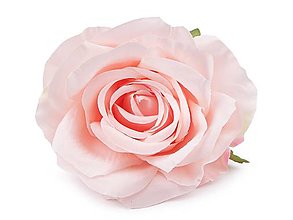 Polotovary - Umelý kvet ruže Ø10 cm (Ružová) - 15329115_