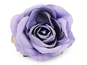 Polotovary - Umelý kvet ruže Ø10 cm (Modrá) - 15329119_