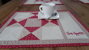 Úžitkový textil - Prestieranie patchwork (sada) - 15332242_