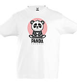 Topy, tričká, tielka - Zmyselná Panda „Namasté ♥“ - 15329712_