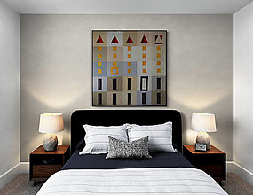 Dekorácie - Moderný quilt na stenu / artquilt - 15335393_
