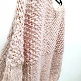 Svetre a kardigány - hrubý sveter DUAL BIGGY pastelrose - 15333466_