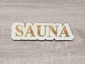 Dekorácie - Tabuľka sauna 20cm - 15333761_