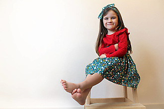 Detské oblečenie - Detská suknička na zelenej lúke - 15334211_