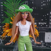 Hračky - Zelený klobúk pre Barbie - 15333514_