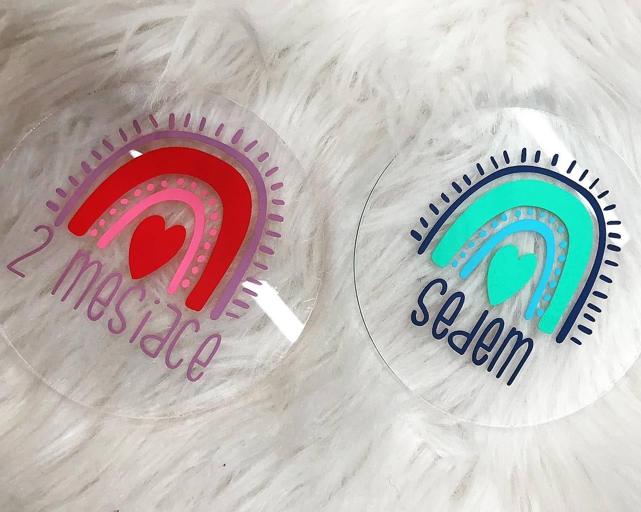 Míľnikové kartičky dúha