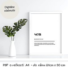 Dekorácie - PDF plagát A4 SEN definícia na stiahnutie - 15334845_