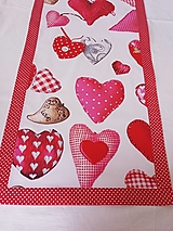 Úžitkový textil - Obrus Valentínske srdiečka - 15338082_