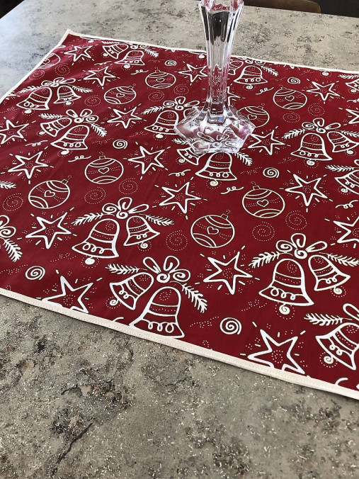 Úžitkový textil - Štóla so zvončekmi a guľami - 15336256_