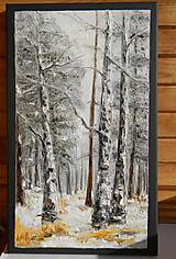 Obrazy - Zima v lese  I. - 15337922_