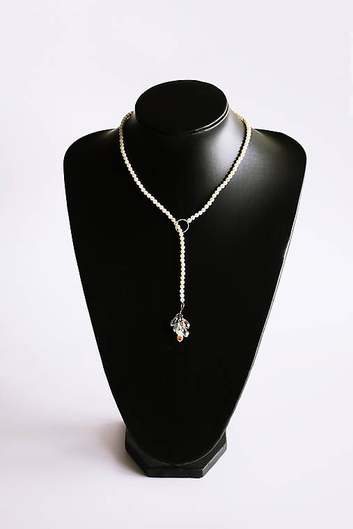 shell perlový náhrdelník - slzy