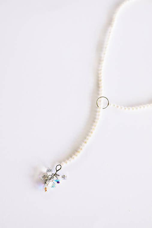 shell perlový náhrdelník - slzy