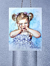Obrazy - Akvarelový obraz na želanie - detský portrét - 15335702_
