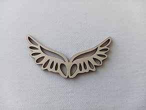 Iný materiál - Drevené anjelské krídla 7 cm x 3,5 cm - 15336407_