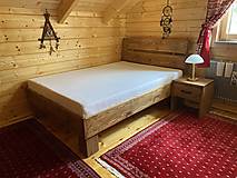 Nábytok - Borovicová masívna posteľ - 15337218_