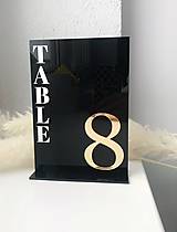 Tabuľky - Akrylové čísla na svadobné stoly 013 - 15338012_