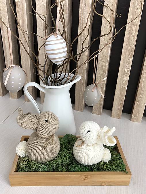 Dekorácie - Veľkonočný zajko - 15336334_