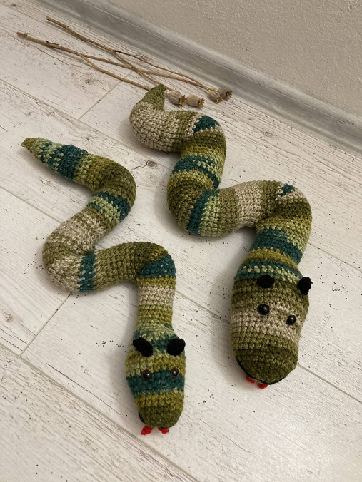 Hračky -  Hačkovaná Hračka-HAD /2 x/ - 15338421_