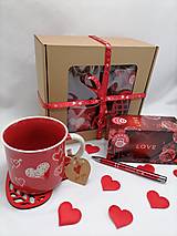 Darčekový set na Valentína červený