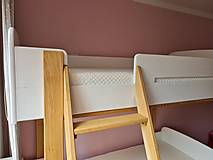Nábytok - Poschodová posteľ z masívneho dreva (dub, buk) - 15339041_