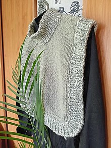 Vesty - Pletená vesta "KLÁRA" - 15341414_