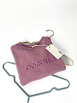 Detské oblečenie - Detská mikina s menom DOROTKA - lavender - 15340420_