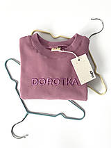 Detské oblečenie - Detská mikina s menom DOROTKA - lavender - 15340421_