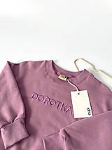 Detské oblečenie - Detská mikina s menom DOROTKA - lavender - 15340422_