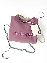 Detské oblečenie - Detská mikina s menom DOROTKA - lavender - 15340423_