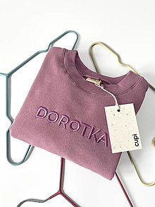 Detské oblečenie - Detská mikina s menom DOROTKA - lavender - 15340424_