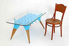 Nábytok - Konferenčný stolík "Blue hedgehog" - 15339722_