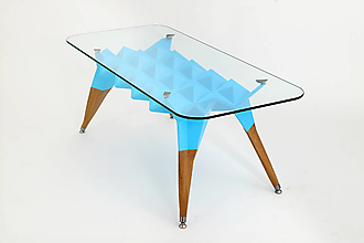 Nábytok - Konferenčný stolík "Blue hedgehog" - 15339719_