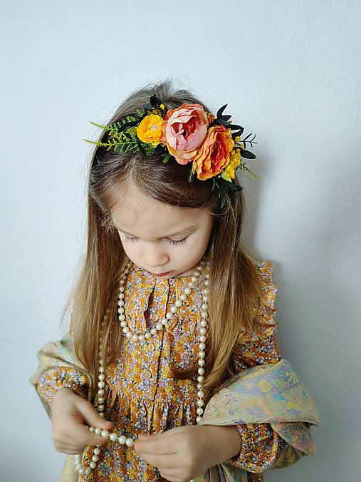 Detská Frida čelenka "pohladenie zapadajúceho slnka" "