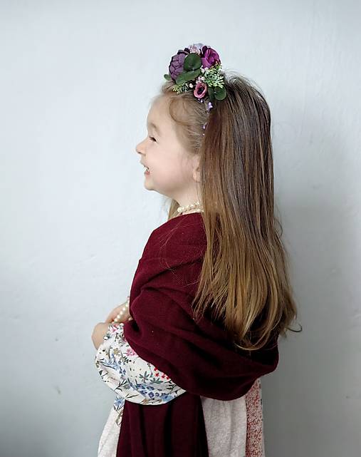 Detská Frida čelenka "lupene kvetov"