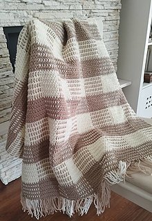 Úžitkový textil - Mäkučká deka v BOHO štýle - 15344144_