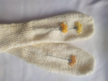 Ponožky, pančuchy, obuv - Ponožky pupavky - 15348997_